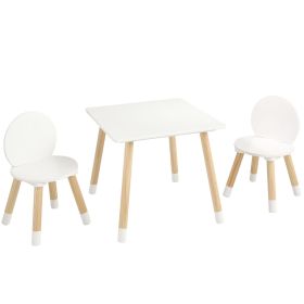 Kids Table and 2 Chairs Set, Toddler Table and Chair Set, Children Multi-Activity Table for Art, Craft, Reading, Learning, 1 Table and 2 Chairs Kids Table and 2 Chairs Set, Toddler Table and Chair Set, Children Multi-Activity Table for Art, Craft, Reading, Learning, 1 Table and 2 Chairs